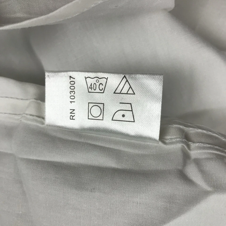 Camisa Andrew Fezza Para Hombre 17.5 34/35 Blanca Abotonada Mangas Largas Nueva Con Etiquetas Foto 4 de 4