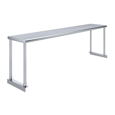12 in. Deep x 60 in. Long Stainless Steel Single Tier Overshelf
