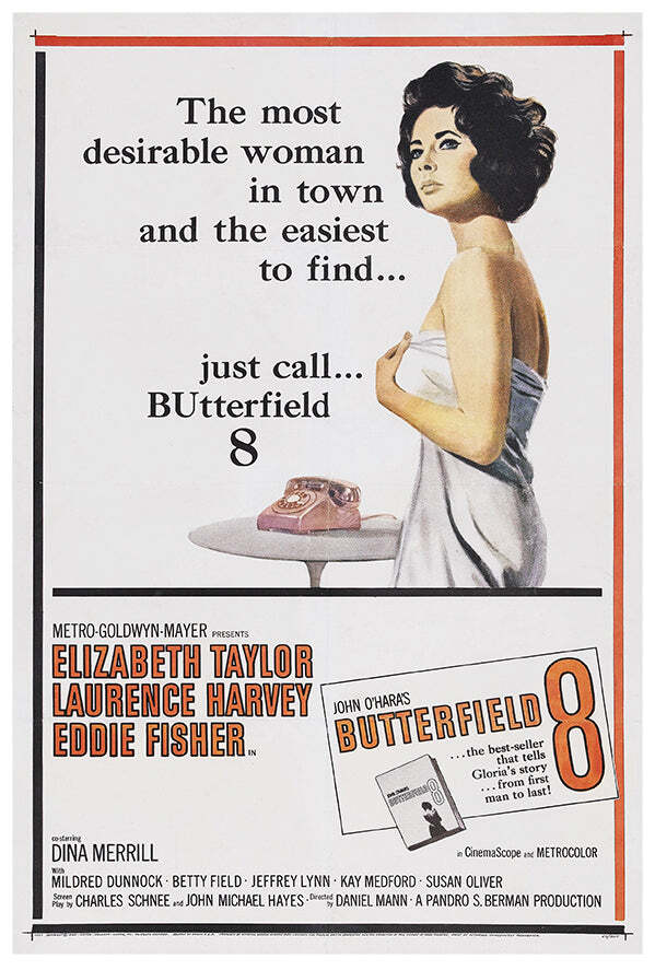Butterfield 8 - Elizabeth Taylor -1960 - Vintage Movie Poster | eBay