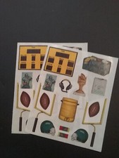 Creative Memories  Block Stickers  4" x 5"  Football  Lot of Two