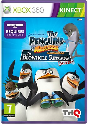 Xbox 360 KINECT The Penguins of Madagascar Dr Blowhole Returns Again PAL UK KIDS