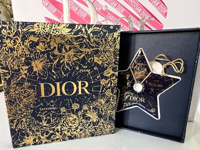 DIOR Ceramic Star Charm Novelty Christmas Ornament 2022 Persee