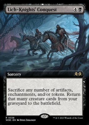 MTG LICH-KNIGHTS' CONQUEST 338 FOIL EXC EROBERUNG DER RITTER LICH WOE X EN