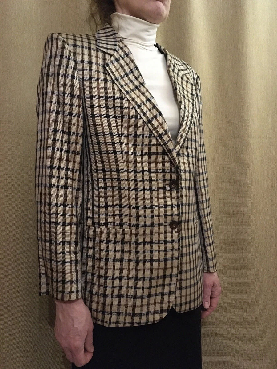 Daks Signature London Ladies Silk Jacket Blazer Size 14 Made in UK