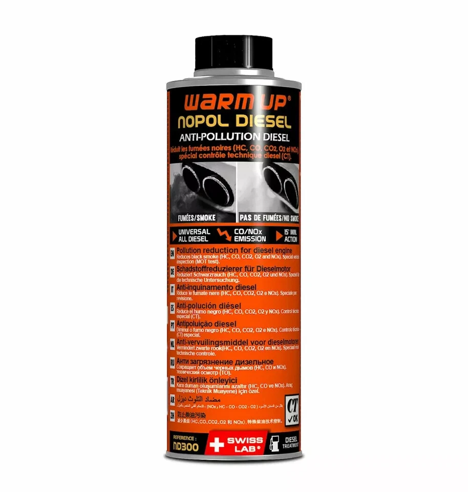 WARM UP Additif anti pollution Diesel 300ml - PRODUIT PRO - LIVRAISON GRATUITE