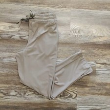 Joie Taupe High Rise Knit Pull On Split Hem Slim Tapered Leg Pants XS