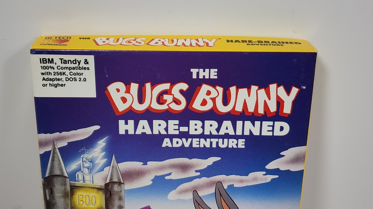 VINTAGE The Bugs Bunny Hare-Brained Adventure IBM PC, Tandy Game