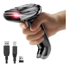 Eyoyo 2D 3-in-1 Wireless Barcode Scanner USB Handheld QR Bar Code Reader Library