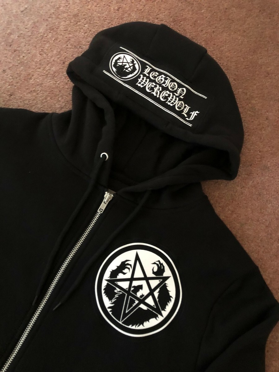 Legion Werewolf Black Metal Hooded Top Satanic Warmaster Strength