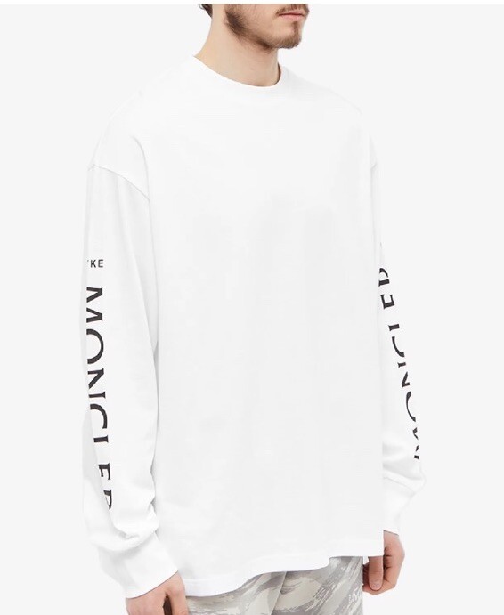 MONCLER GENIUS X HYKE LONG SLEEVE LOGO T-SHIRT SIZE SMALL NWT | eBay