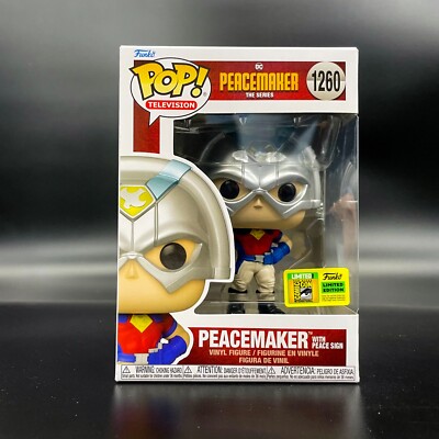 Peacemaker w/ Peace Sign Funko Pop - 2022 SDCC Exclusive - Official Sticker