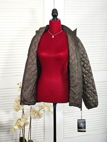 NWD Rainforest Women’s Brown Polyester Thermoluxe Puffer Jacket Size Small 1753 - Picture 7 of 14