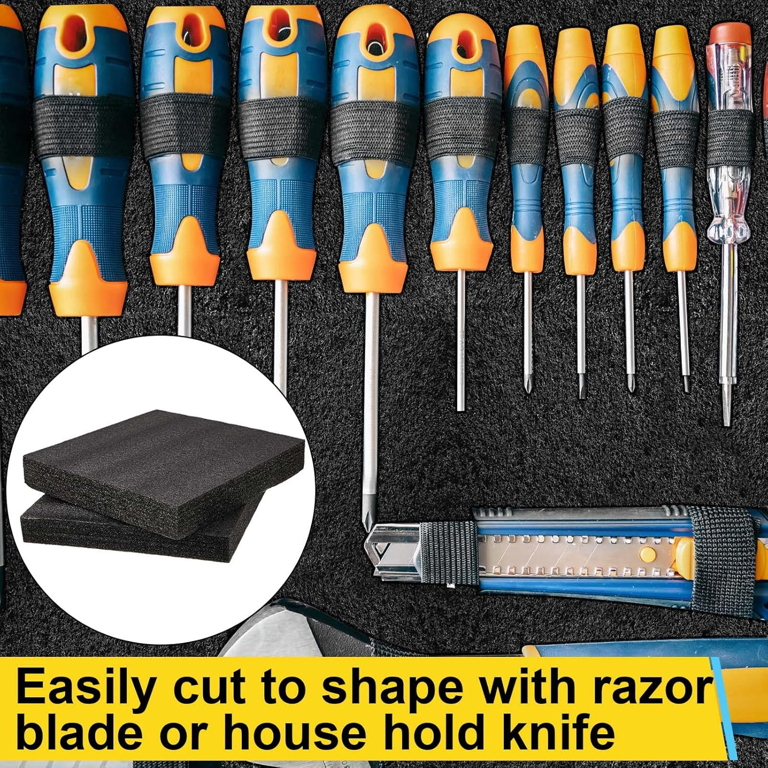 2 Pcs Customizable Polyethylene Foam Packing Foam Insert Sheets 12 X 12 X 1.5 I