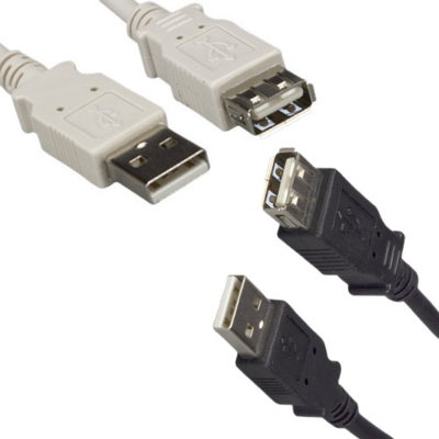 1Ft-15Ft USB 2.0 Extension Cable HighSpeed A Male to Female Sync Extender PC Mac