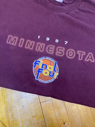 Minnesota 1997 NCAA Final Four Indianapolis T Shirt Men's XXL Size Runs Small - Picture 6 of 6