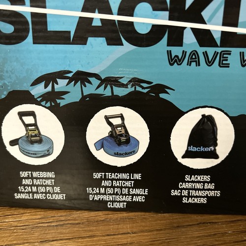 Slackers 50' Slackline & Ratsche Wave Walker Kit blau SLA465 Neu im Karton - Bild 3 von 5