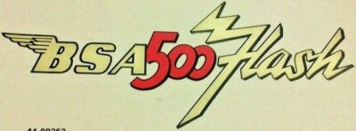 #ad BSA 500 Flash top petrol tank vinyl sticker 1954 63 A7 500 Flash US model twins $16.00