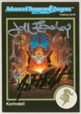 SIGNED Jeff Easly & Grubb Rare 1991 TSR AD&D Gold Border Card Unearthed Arcana