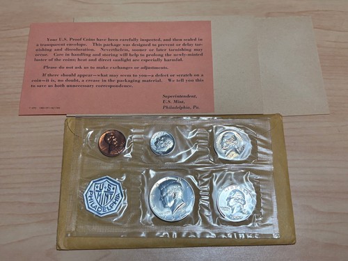 20 set lot 90% silver proof sets 1960 1961 1962 1963 1964 Franklins & Kennedys - 第 2/24 張圖片
