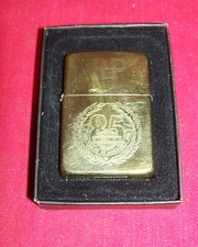 Initials RP Old Harley Davidson 85th Anniversary Brass Zippo Cigarette Lighter