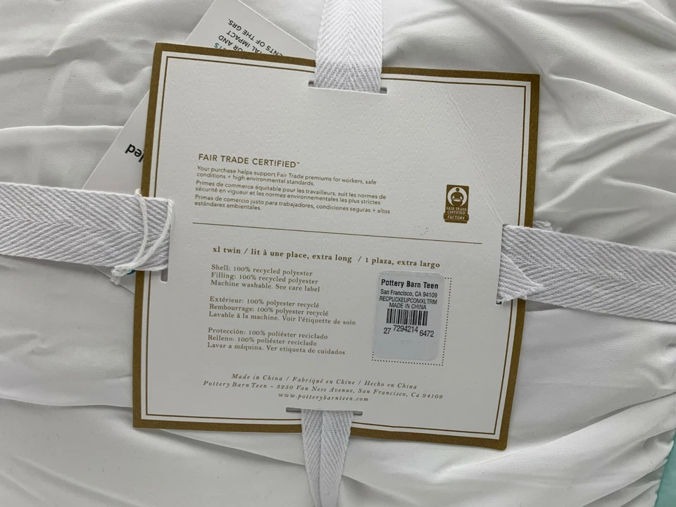 Pottery Barn Teen Pucker Up Comforter Rainbow Multi Twin / XL #A160 - Image 4 of 4