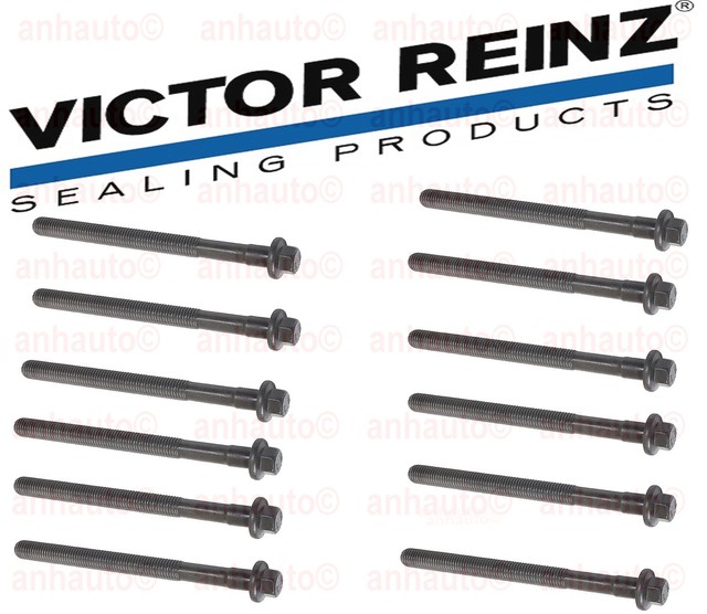 Set 12 Cylinder Head Bolts Volvo 850 960 C70 S40 V40 S60 V70 S80 XC