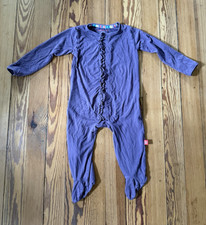 Magnetic Me Purple Ruffle Modal Magnetic Footie Pajamas 3-6 Months