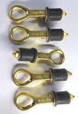 5 pk 1 Drain Plugs Genuine Moeller Brass Snap...