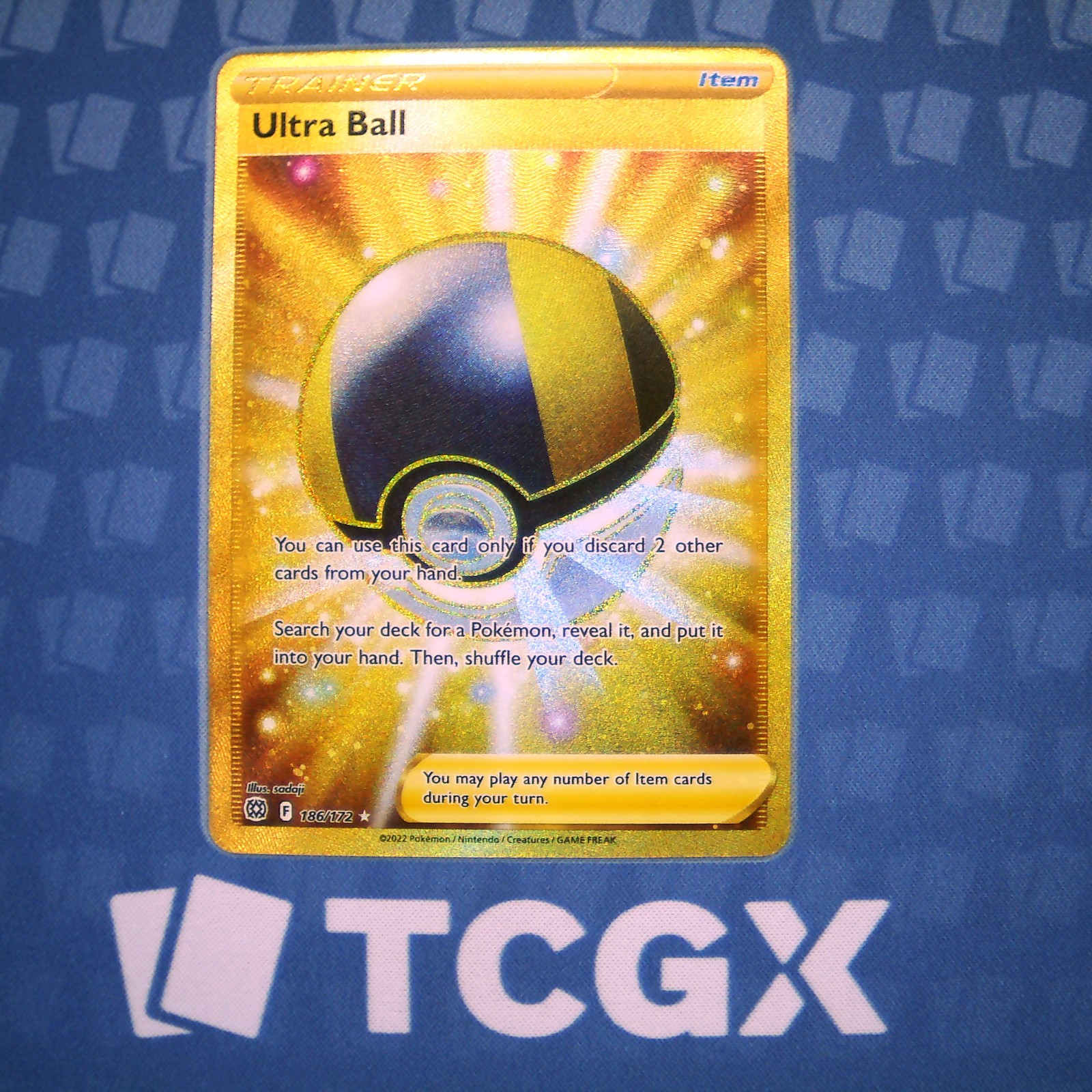 Pokemon - Ultra Ball (Secret) - 186/172 - SWSH09: Brilliant Stars - Holo NM