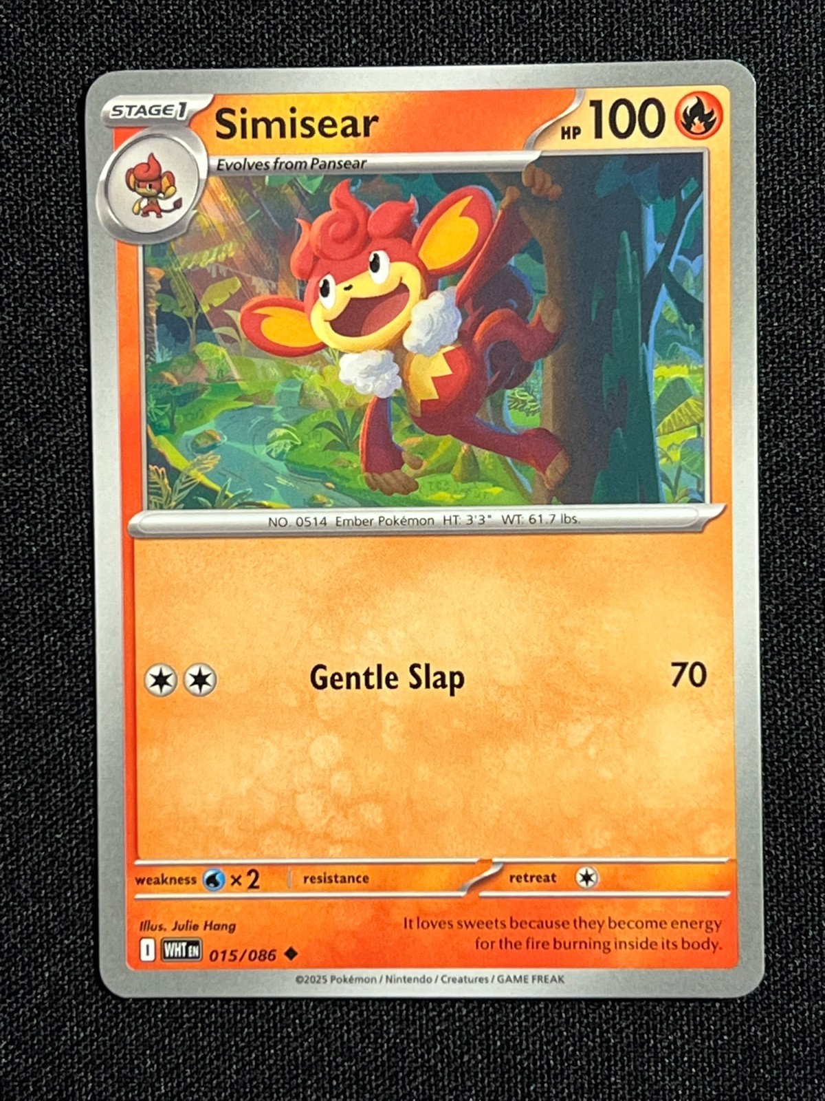 Simisear 15 Pokemon White Flare