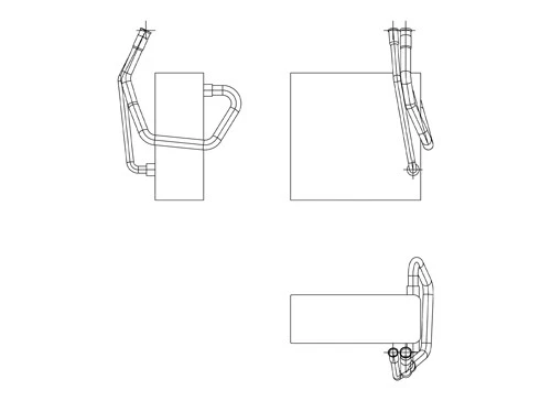 Núcleo evaporador de aire acondicionado para Jeep Grand Cherokee TYC 1995-1998 Foto 4 de 4