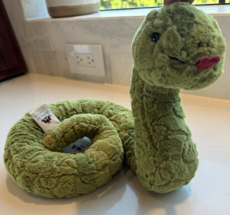 Jellycat Stevie Snake Plush Stuffed Animal NWT