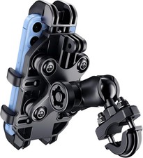 Motorcycle Phone Mount Holder with Vibration Dampener Anti-Shake 720 Adjustabl