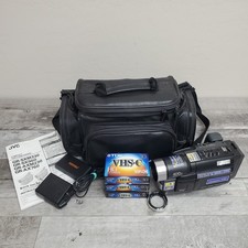 JVC GR-AXM230U Compact VHSC Video Camcorder Camera 400x Zoom VCR Transfer TESTED
