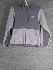 The North Face Women's XS Gray Polartec Fleece Full Zip Hooded Jacket