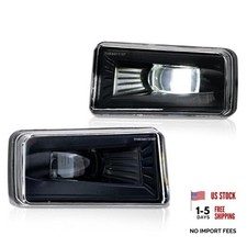 LED Fog Lights w/5202 Bulbs Compatible with 2007 Smoke 07-14 Silverado LED