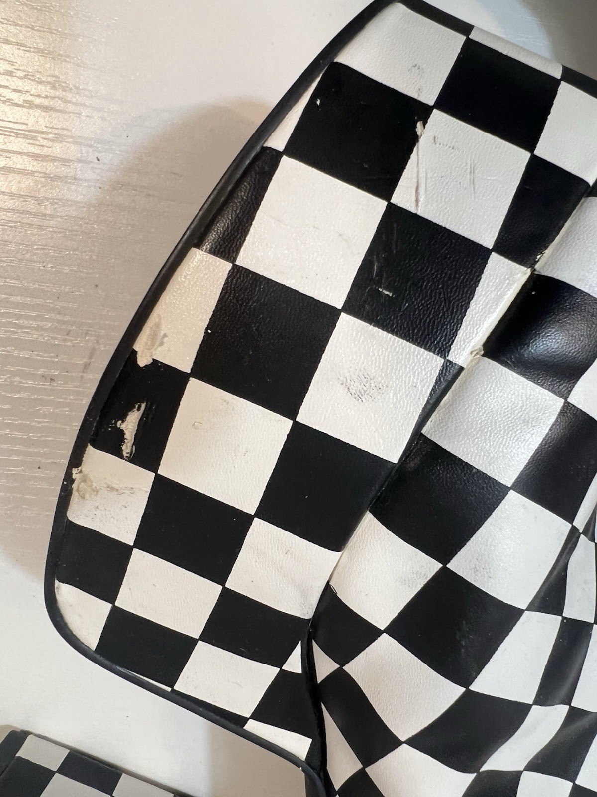 Current Mood Boots 9 Checkered Platform Ankle Boo… - image 6