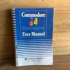 COMMODORE 64 USER MANUAL ORIGINAL SPIRAL BOUND BOOK C64