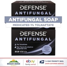 Medicated Antifungal Bar Soap for Athlete's Foot, Jock Itch & Ringworm Relief