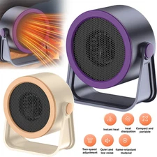 Portable Electric Space Heater Hot Air Heating Fan Table Heater for Indoor Room 