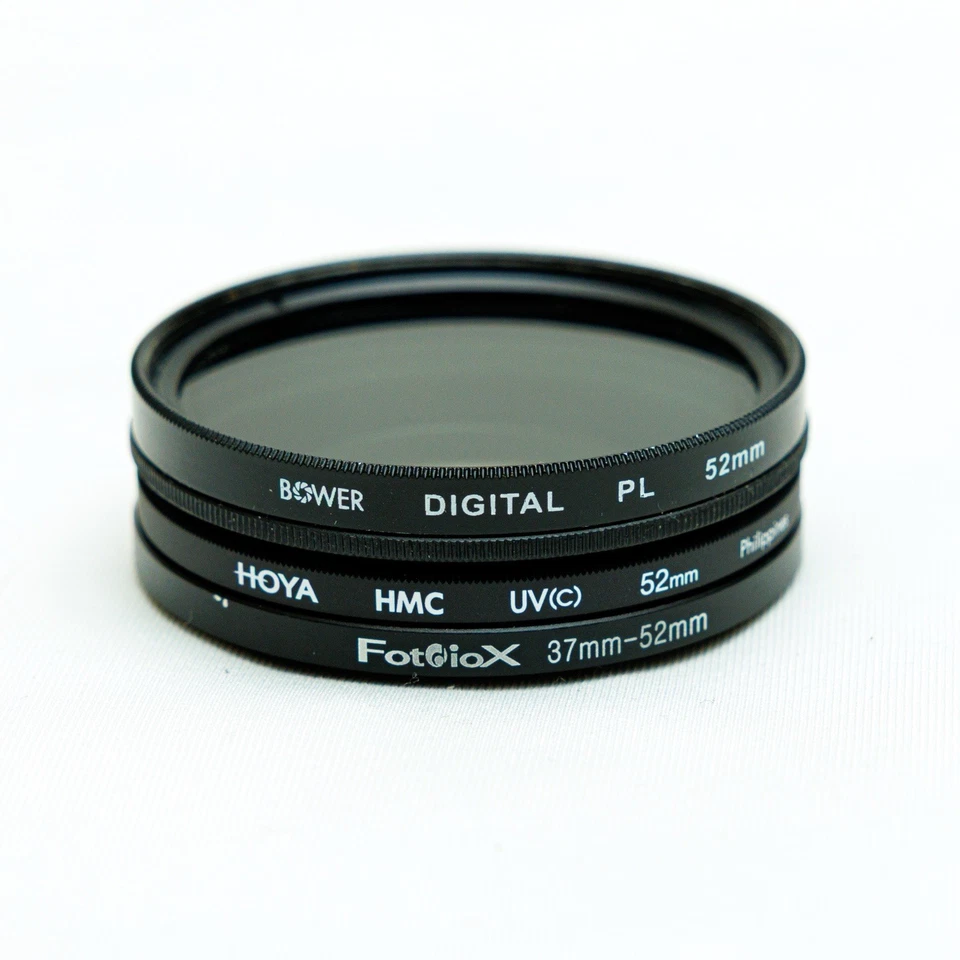 Hoya 52mm Multi-Coated HMC UV(c) Protective Filter + Bower PL Polarizer + Conver - Image 3 of 3