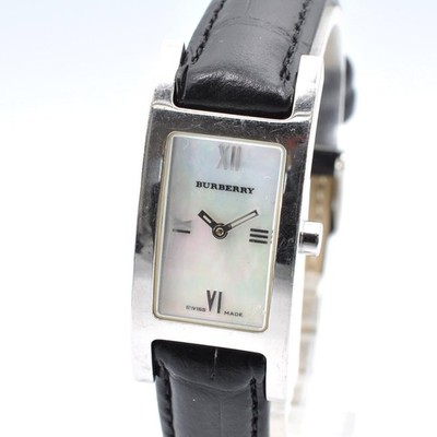 Burberry 14000L Quartz Square Silver Women Watch New Battery w-4030