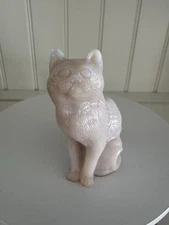 Mosser Heirloom Pink UV Glowing Pink Glass Cat