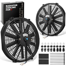 2x14 Universal Slim Pullpush Electric Radiator Cooling Fan Assembly Kit