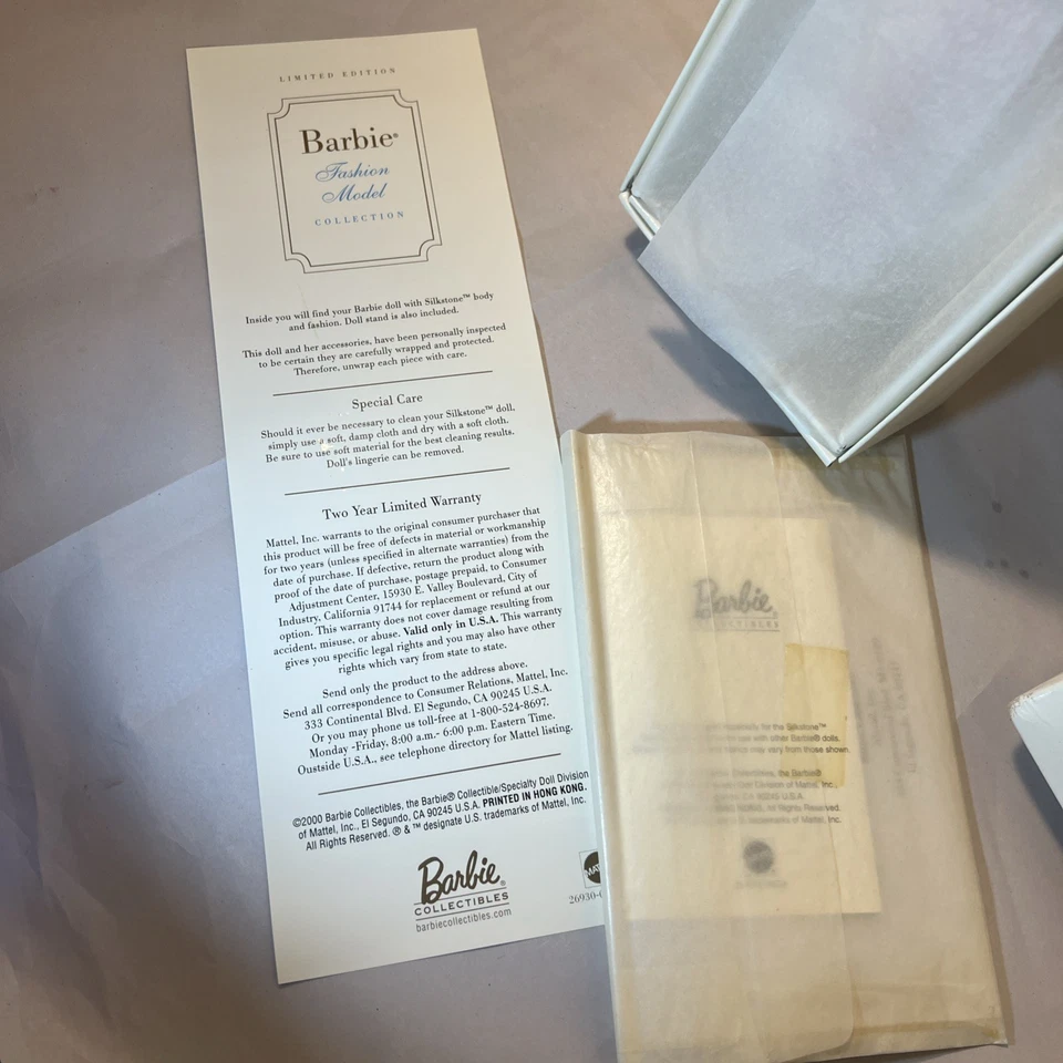 Edición Limitada 2000 Moda Modelo Colección La Lencería Barbie Muñeca 26930  Foto 4 de 4