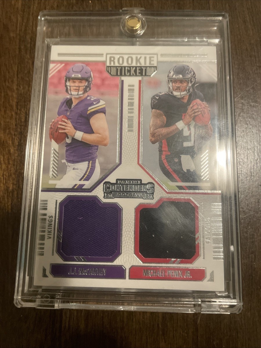 2024 Panini Contenders Dual Patch Rookie Ticket Jj McCarthy