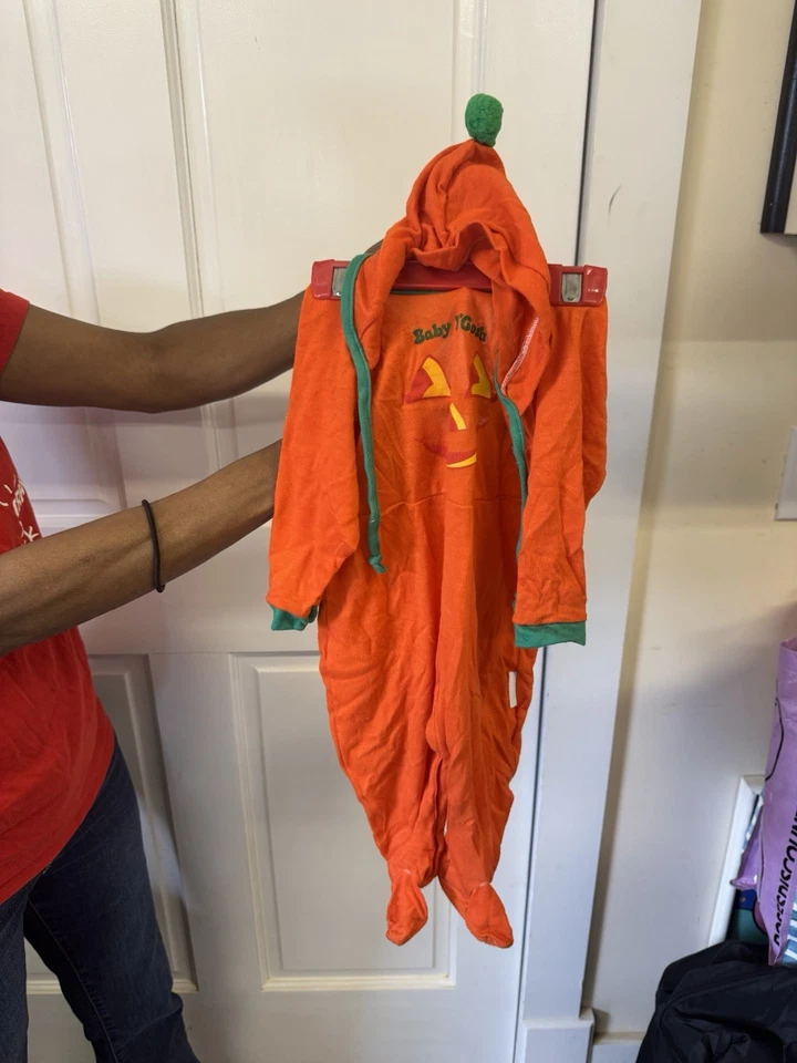 NUEVO CON ETIQUETAS BEBÉ B’GOSH 1994 Calabaza Halloween Disfraz Talla M (12-19 LBS) Foto 2 de 4
