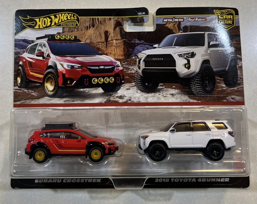 NEW 2025 Hot Wheels 2 pack Subaru Crosstrek & 2018 Toyota 4Runner