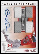 2021 Panini Absolute #RTT-BD Bobby Dalbec RTT Signature Quads Red 86/99