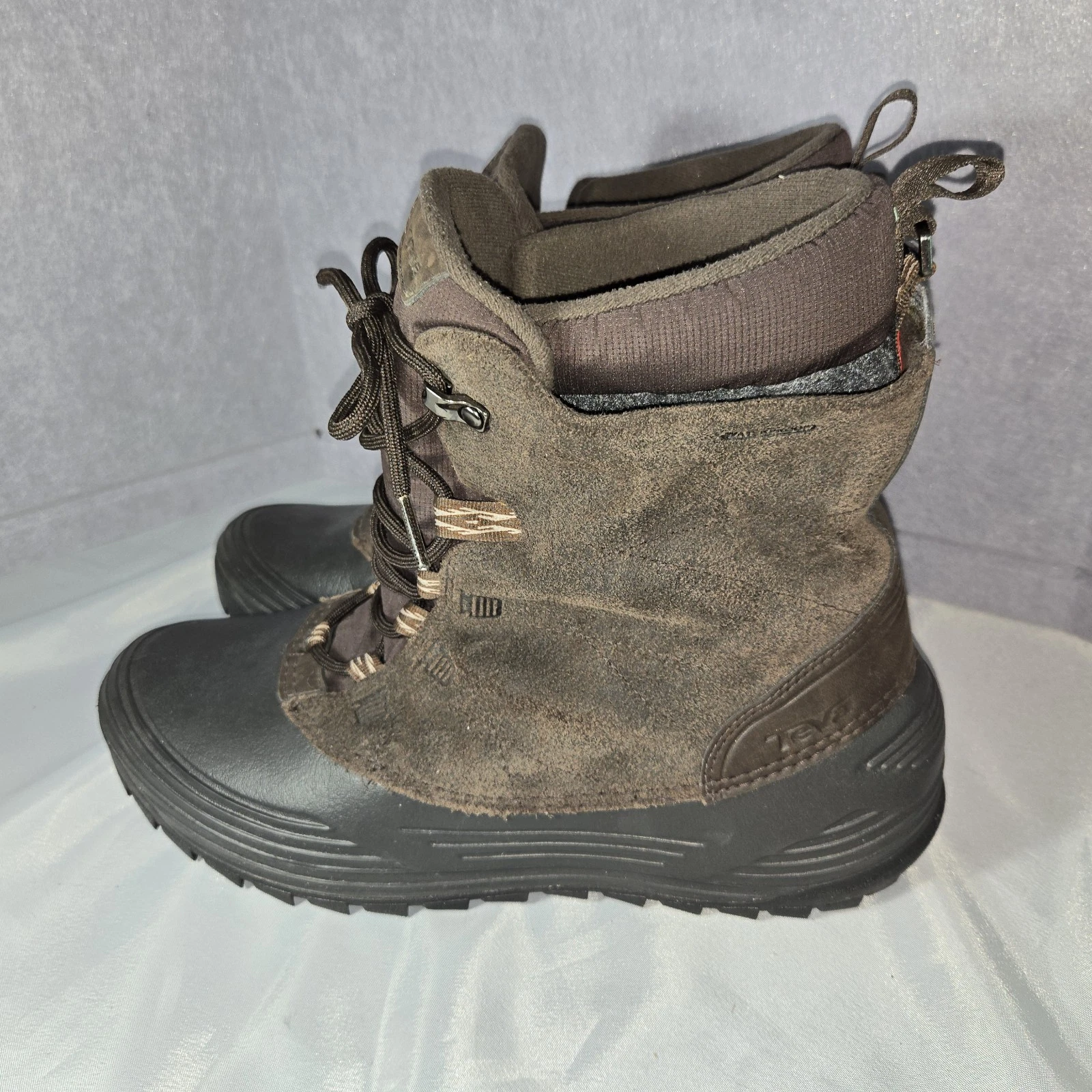 Teva Men's Sz 10 Waterproof Highline Boots Turkish Coffee